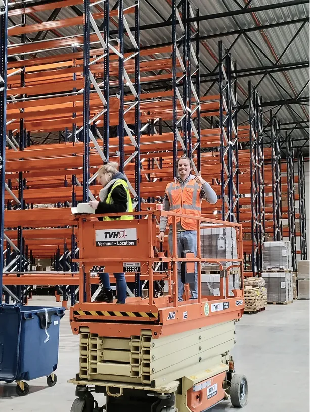 Team in the new warehouse